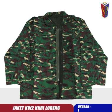 Jaket Loreng NKRI Bahan Riptop - Jaket TNI Loreng