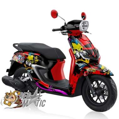 Decal Full Body Stylo 160- Stiker full body Variasi Skotlet Honda Stilo 160 - Fungky Kopral Doff Hit
