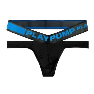 Celana Dalam Pria Thong PLAYPUMP PP234 Kain Modal Men Underwear Thong Hitam XL