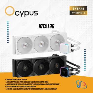 Ocypus Iota L36 - CPU Cooler Liquid Fan 360mm Digital Display Hitam