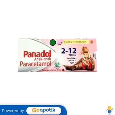 PANADOL ANAK-ANAK STRIP 10 TABLET