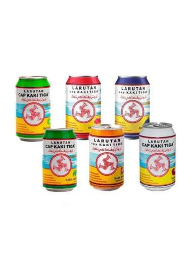 Larutan cap kaki tiga kaleng 320 ml leci