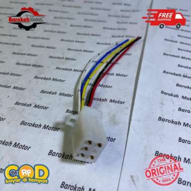 SOKET KABEL MOTOR 6 PIN 5/ SOKET CDI HONDA SUPRA GRAND