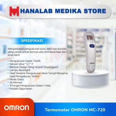 Thermometer Forehead Omron MC-720 / Thermometer Omron MC-720