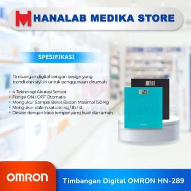 Timbangan Badan Digital Omron HN289 / Timbangan Digital / Omron 289 Hitam