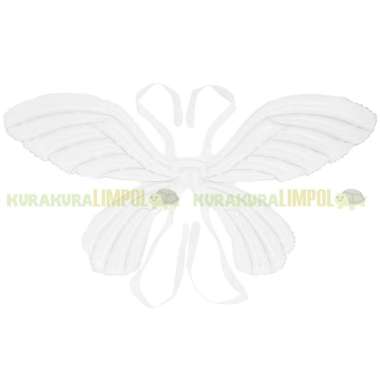 Balon Foil Sayap Kupu-Kupu Dekorasi Ulang Tahun Butterfly Wing Balloon Putih
