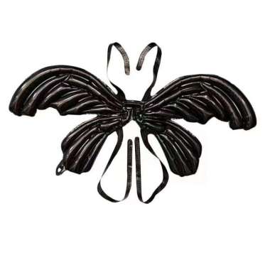 Balon Foil Sayap Kupu-Kupu Dekorasi Ulang Tahun Butterfly Wing Balloon Hitam