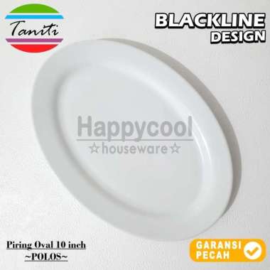 TANITI 1pcs Piring Keramik Oval 12in Polos / Lis Mas Piring Ceper Oval Piring Sajian 30cm 10in Polos