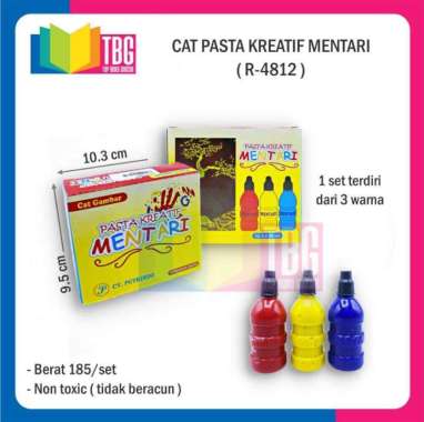 CAT PASTA KREATIF MENTARI / CAT AIR / FINGER PAINTING WASHABLE / CAT TANGAN ANAK (R-4812)