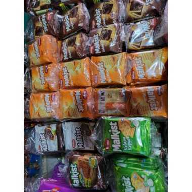 Roma Malkist Renceng Malkist Abon Coklat Keju Manis Cappuccino Kelapa 10pcs Coklat