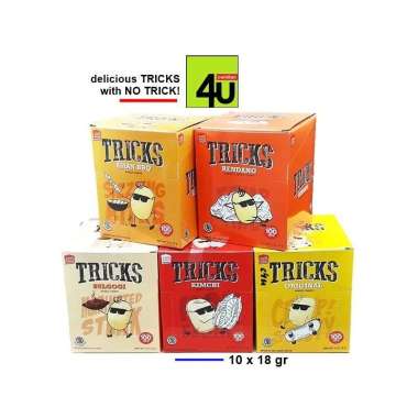 SNACK TRICKS, TRICKS POTATO SNACK, TRICKS POTATO BAKED, SNACK KENTANG TRICKS, TRICKS BISKUIT KENTANG