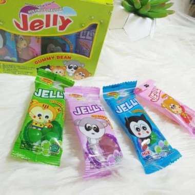 Permen Jelly jely gummy bean permen aneka rasa buah