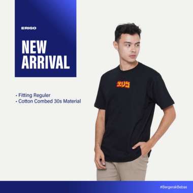 Erigo T-Shirt Graphic Aster Black Unisex XXL