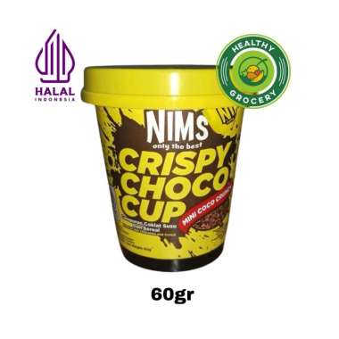 NIMS Only The Best Crispy Choco Cup Mini Coco Crunch 60g - Coklat Susu dan Sereal