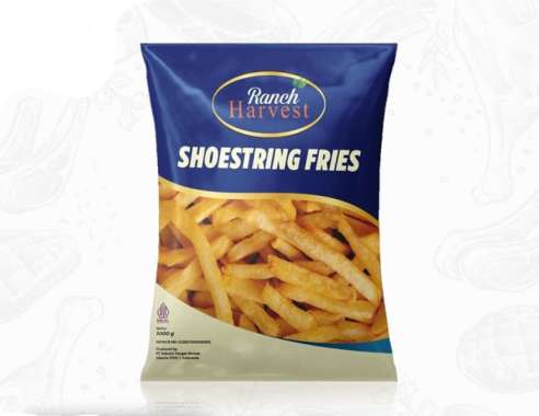 RANCH HARVEST SHOESTRING FRENCH FRIES 1KG KENTANG GORENG FROZEN 1000GR