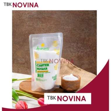 AROMANIS GULA KASTOR 250gr / CASTOR SUGAR / CASTER SUGAR / GULA PASIR HALUS / GRANULATED SUGAR CASTO