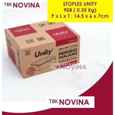 [12 pcs ] STOPLES KUE TOPLES DESSERT BOX PANJANG HARDTOP 901 / UNITY 908 UNITY 908 ( 1 LUSIN)