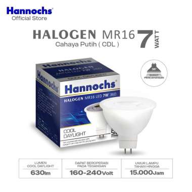Hannochs LED Spotlight Halogen MR16 LED 7W 36D Cahaya Putih