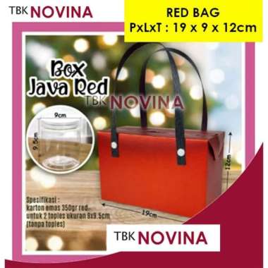 RED BOX / KOTAK KUE MERAH / KOTAK HANTARAN WEDDING / KOTAK SANGJIT RED BAG