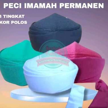 PECI IMAMAH PERMANEN 3 TINGKATAN EKOR POLOS UNTUK ANAK - DEWASA | PECI IMAMAH | PECI HABIB | SORBAN