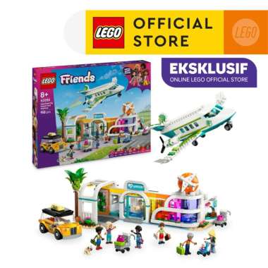 LEGO Friends 42656 Heartlake City Airport and Airplane (958 Pieces), Mainan Anak Perempuan, Building