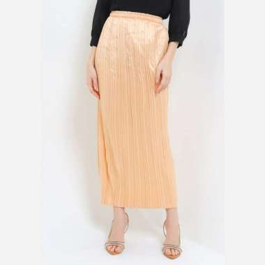LUIRE by Raden Sirait Rok Plisket Original Wanita Semua Ukuran Peach