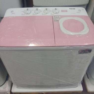 MESIN CUCI TOSHIBA VH-H95MN WR / VH-H95MN WB / VH-H95MN , 2 TABUNG Merah Muda
