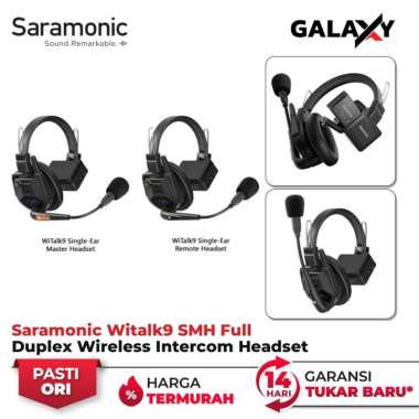 Saramonic Witalk9 SMH Full Duplex Wireless Intercom Headset System Garansi Resmi Master Headset