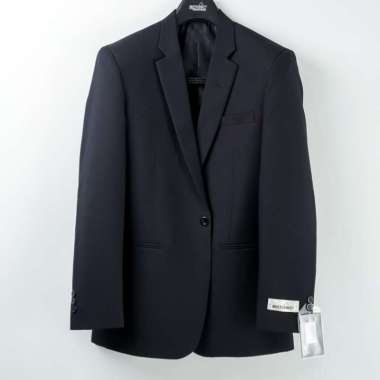 MUSTEVANS JAS BLAZER PRIA KERJA JAS FORMAL POLOS KANCING 1 100% ORIGINAL M