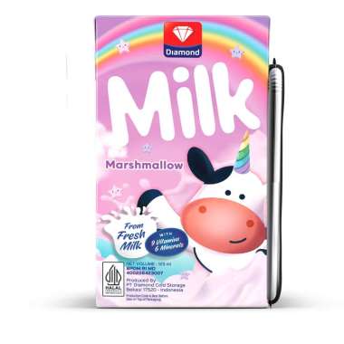 Promo Harga Diamond Milk UHT Full Cream 125 ml - Blibli