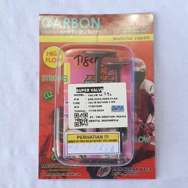 KLEP 3429 BATANG 5 MM CARBON HEAD BRT TIGER 200