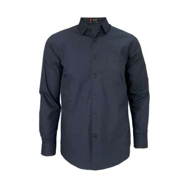 Redcliff Kemeja Pria Polos Panjang Hitam 6BK315004 XXL