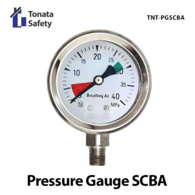 Pressure Gauge SCBA Pemadam 400 Bar 40 Mpa / Manometer SCBA Breathing Apparatus