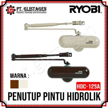 RYOBI HDC12SA Doorman Door Closer Hidrolik Alat Penutup Pintu Manual Otomatis Original Japan BROWN