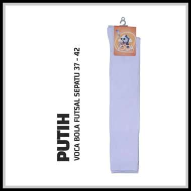 Kaos Kaki Bola Futsal Sepatu 37-42 VOCA Polos Putih