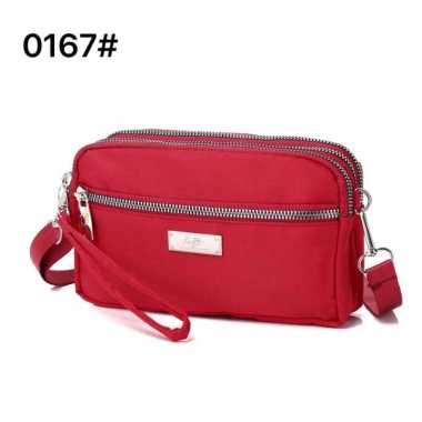 Tas Selempang Dompet 4 Res Longchart LC 0167 LC 0167 Longchart Merah