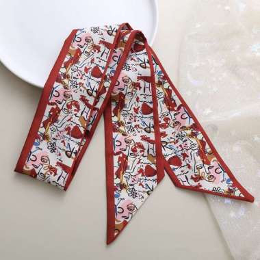 ARETHA 7X86cm Korean mini syal scarf leher scarf tas neck scarf hair ribbon 64