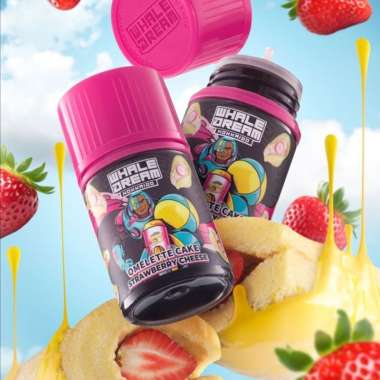 whale dream hokkaido omelette cake strawberry cheese 6mg