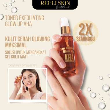 Refliskin Face Mist Essence Spray Original BPOM by Refli Skin x Lglow Beauty Toner Exfoliating