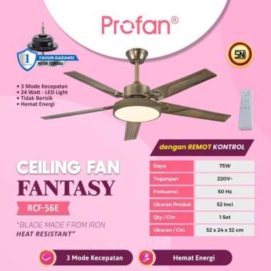 CEILING FAN 52" 75 5 LAMPU FANTASY PROFAN