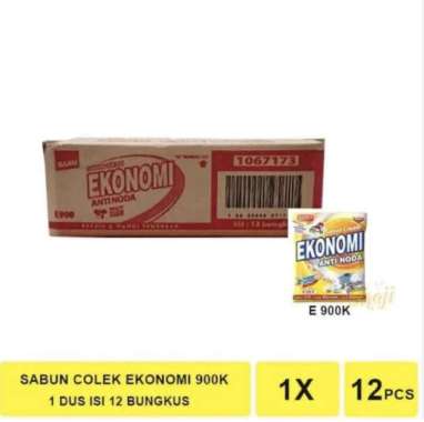 Sabun Colek Ekonomi E900K Dus /Sabun Colek Ekonomi 900K Dus isi 12 Bungkus/Sabun Colek Ekonomi Dus H