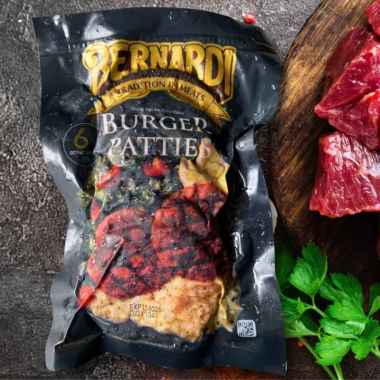 BERNARDI BEEF PATTIES BURGER 270GR ISI 6 PCS PATTY SAPI HALAL