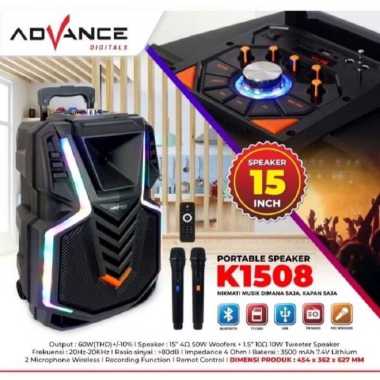 Advance K-1508 Speaker Meeting Bluetooth Salon Aktif 15 Inch
