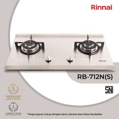 Kompor Tanam Rinnai RB712NS Tempered glass by Schott