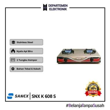 KOMPOR GAS SANEX K 608 S STAINLESS