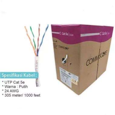 Kabel Lan Utp Cat5 Commscope Meteran / Cat 5e Permeter / Cat 5 Eceran