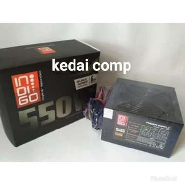 Power Supply Indigo 550W with VGA 6 Pin / PSU PC 550Watt