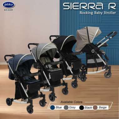 Pliko BS 630 Sierra R Kereta Dorong Bayi/Stroller Baby Black