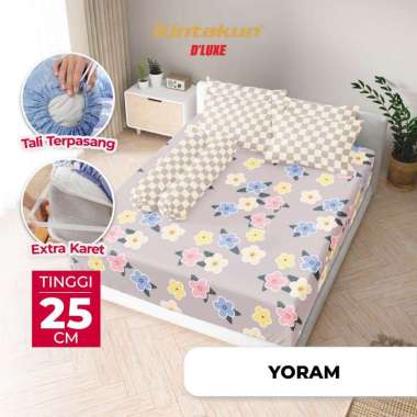 Kintakun Hampers Wedding Sprei 180 x 200 Tinggi 25cm Motif YORAM Box Premium Free Kartu Ucapan