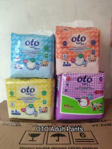 OTO Pants Diapers Popok Dewasa Adult model Celana uk M L XL XXL 8 pcs pampers dewasa UK M